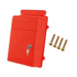 Maxbell Wall Mounted Mailbox Wide Opening Collection Box for Cards Newspapers School Red