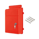 Maxbell Wall Mounted Mailbox Wide Opening Collection Box for Cards Newspapers School Red