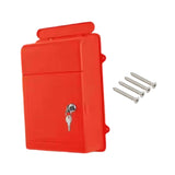 Maxbell Wall Mounted Mailbox Wide Opening Collection Box for Cards Newspapers School Red