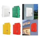 Maxbell Wall Mounted Mailbox Wide Opening Collection Box for Cards Newspapers School White