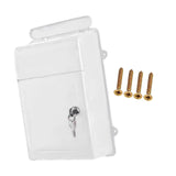Maxbell Wall Mounted Mailbox Wide Opening Collection Box for Cards Newspapers School White