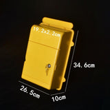 Maxbell Wall Mounted Mailbox Wide Opening Collection Box for Cards Newspapers School Yellow