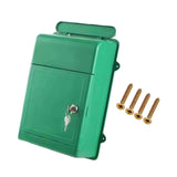 Maxbell Wall Mounted Mailbox Wide Opening Collection Box for Cards Newspapers School Green