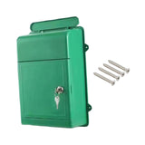 Maxbell Wall Mounted Mailbox Wide Opening Collection Box for Cards Newspapers School Green