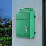 Maxbell Wall Mounted Mailbox Wide Opening Collection Box for Cards Newspapers School Green