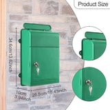 Maxbell Wall Mounted Mailbox Wide Opening Collection Box for Cards Newspapers School Green