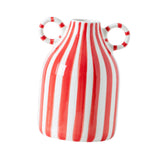 Maxbell Ceramic Flower Vase Modern Floral Arrangement for Bathroom Farmhouse Bedroom Red