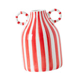 Maxbell Ceramic Flower Vase Modern Floral Arrangement for Bathroom Farmhouse Bedroom Red