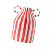Maxbell Ceramic Flower Vase Modern Floral Arrangement for Bathroom Farmhouse Bedroom Red