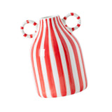 Maxbell Ceramic Flower Vase Modern Floral Arrangement for Bathroom Farmhouse Bedroom Red