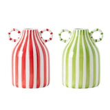 Maxbell Ceramic Flower Vase Modern Floral Arrangement for Bathroom Farmhouse Bedroom Red
