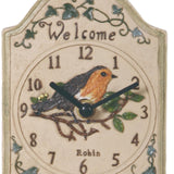 Maxbell Wall Hanging Clock with Thermometer Indoor and Outdoor Clock for Garden Cafe