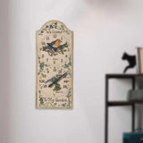 Maxbell Wall Hanging Clock with Thermometer Indoor and Outdoor Clock for Garden Cafe