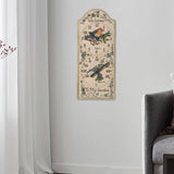 Maxbell Wall Hanging Clock with Thermometer Indoor and Outdoor Clock for Garden Cafe