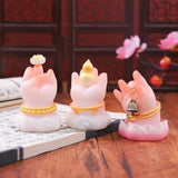 Maxbell Buddha Hand Statue Incense Stick Holder Decorative Lightweight Resin Artwork