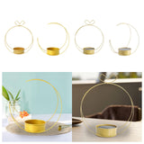 Maxbell Flower Basket Decoration Modern Iron Art Flower Stand for Party Dorm Kitchen Apple