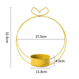 Maxbell Flower Basket Decoration Modern Iron Art Flower Stand for Party Dorm Kitchen Apple