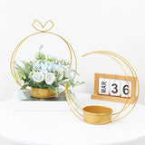 Maxbell Flower Basket Decoration Modern Iron Art Flower Stand for Party Dorm Kitchen Apple