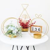 Maxbell Flower Basket Decoration Modern Iron Art Flower Stand for Party Dorm Kitchen Apple