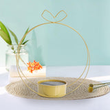 Maxbell Flower Basket Decoration Modern Iron Art Flower Stand for Party Dorm Kitchen Apple with Foam