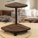 Maxbell 2 Tier Wood Riser Multipurpose Farmhouse Ornamental Stand Housewarming Gifts