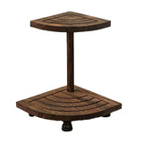Maxbell 2 Tier Wood Riser Multipurpose Farmhouse Ornamental Stand Housewarming Gifts
