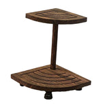 Maxbell 2 Tier Wood Riser Multipurpose Farmhouse Ornamental Stand Housewarming Gifts