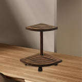 Maxbell 2 Tier Wood Riser Multipurpose Farmhouse Ornamental Stand Housewarming Gifts