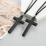 Maxbell 4 Pieces Wood Cross Charms Ornaments for Party Favors Festive Craft Projects