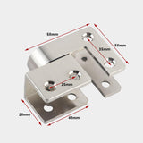 Maxbell Restroom Partition Hinges Sturdy Gate Hinge for Hotel Bathroom Shopping Mall For 18mm