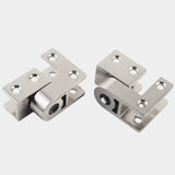 Maxbell Restroom Partition Hinges Sturdy Gate Hinge for Hotel Bathroom Shopping Mall For 18mm