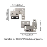Maxbell Restroom Partition Hinges Sturdy Gate Hinge for Hotel Bathroom Shopping Mall For 25mm