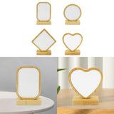 Maxbell Wooden Picture Frame Unique Decorative Desktop Decor for Office Home Desktop Rectangle