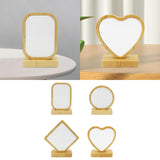 Maxbell Wooden Picture Frame Unique Decorative Desktop Decor for Office Home Desktop Rectangle