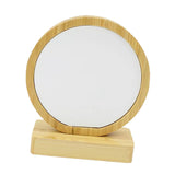 Maxbell Wooden Picture Frame Unique Decorative Desktop Decor for Office Home Desktop Round
