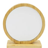 Maxbell Wooden Picture Frame Unique Decorative Desktop Decor for Office Home Desktop Round