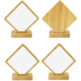 Maxbell Wooden Picture Frame Unique Decorative Desktop Decor for Office Home Desktop Rhombus