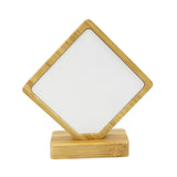 Maxbell Wooden Picture Frame Unique Decorative Desktop Decor for Office Home Desktop Rhombus