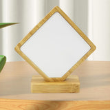 Maxbell Wooden Picture Frame Unique Decorative Desktop Decor for Office Home Desktop Rhombus