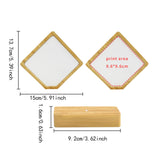 Maxbell Wooden Picture Frame Unique Decorative Desktop Decor for Office Home Desktop Rhombus