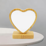 Maxbell Wooden Picture Frame Unique Decorative Desktop Decor for Office Home Desktop Heart