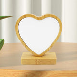 Maxbell Wooden Picture Frame Unique Decorative Desktop Decor for Office Home Desktop Heart