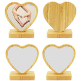 Maxbell Wooden Picture Frame Unique Decorative Desktop Decor for Office Home Desktop Heart
