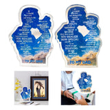 Maxbell Gift for Dad Versatile Ornament Present Stylish Creative Acrylic Plaque Sign Father and Daughter