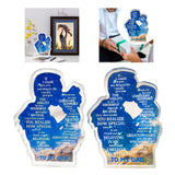 Maxbell Gift for Dad Versatile Ornament Present Stylish Creative Acrylic Plaque Sign Father and Daughter