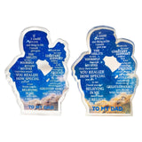 Maxbell Gift for Dad Versatile Ornament Present Stylish Creative Acrylic Plaque Sign Father and Daughter