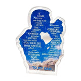 Maxbell Gift for Dad Versatile Ornament Present Stylish Creative Acrylic Plaque Sign Father and Daughter
