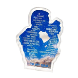 Maxbell Gift for Dad Versatile Ornament Present Stylish Creative Acrylic Plaque Sign Father and Daughter