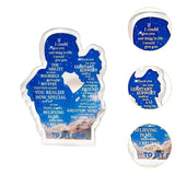 Maxbell Gift for Dad Versatile Ornament Present Stylish Creative Acrylic Plaque Sign Father and Daughter