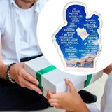 Maxbell Gift for Dad Versatile Ornament Present Stylish Creative Acrylic Plaque Sign Father and Daughter